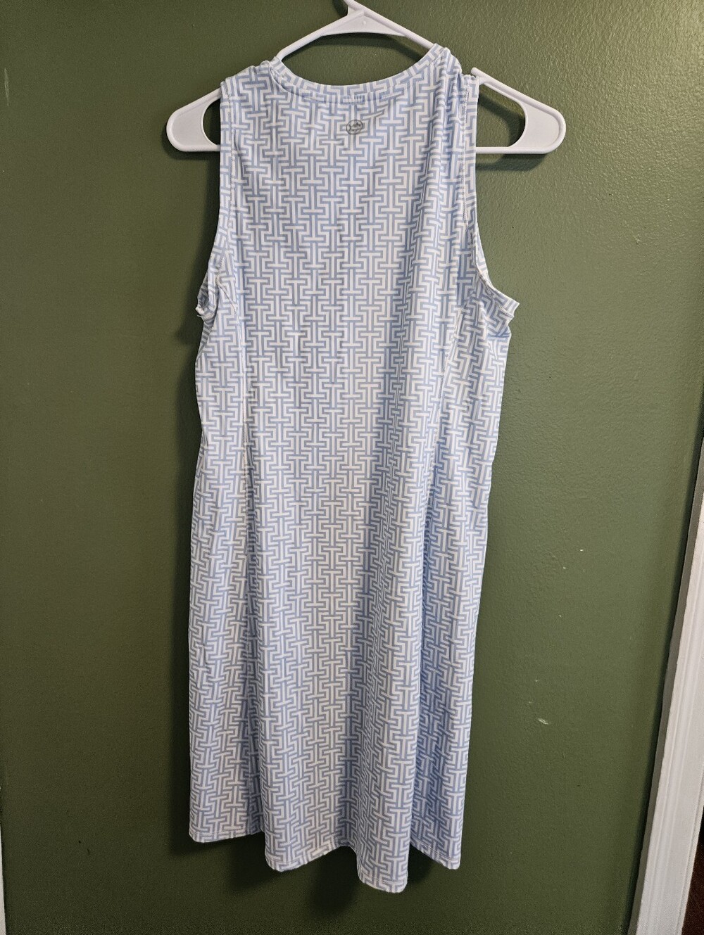 Southern Tide‎ Women's Size S White Blue Lyllee Printed Performance Dress - Picture 3 of 4